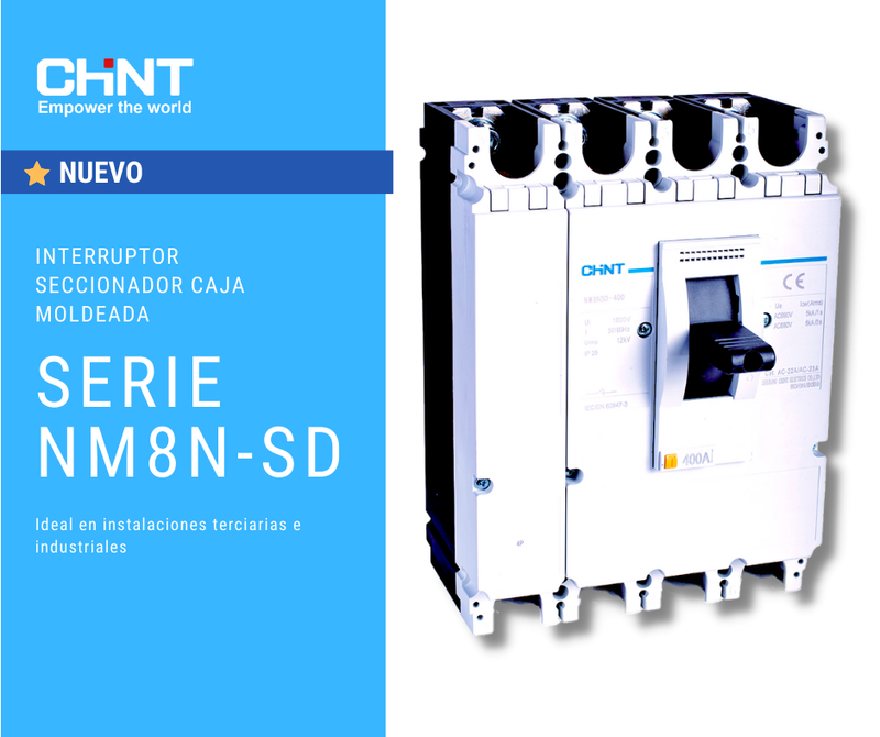 Interruptor seccionador caja moldeada CHINT - Serie NM8N-SD