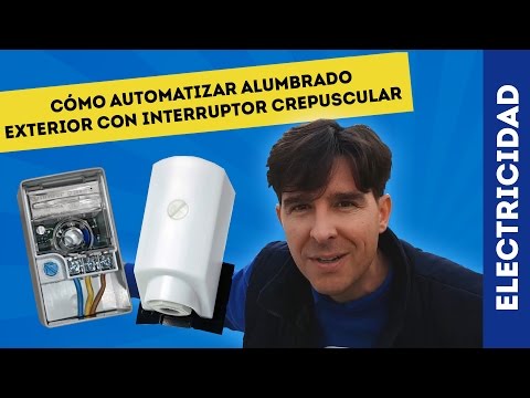 Cómo automatizar alumbrado con interruptor crepuscular