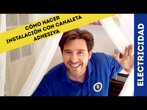 Cómo hacer instalación canaleta adhesiva y accesorios