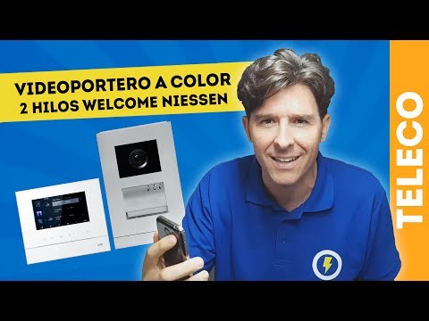 VIDEOPORTERO A COLOR 2 HILOS WELCOME NIESSEN ABB
