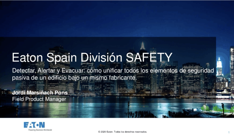 Detectar, Alertar y Evacuar: cómo unificar todos los elementos de seguridad pasiva de un edificio bajo un mismo fabricante.