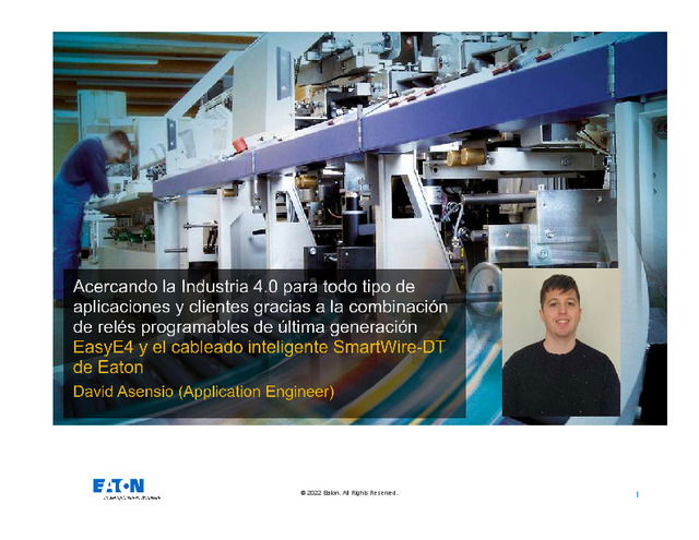 Acercando la Industria 4.0 para todo tipo de aplicaciones y clientes gracias a la combinación de relés programables de Eaton