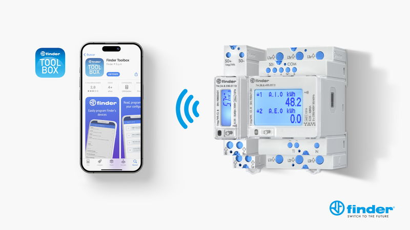 Optimiza el consumo energético con Finder Toolbox y los contadores inteligentes Serie 7M