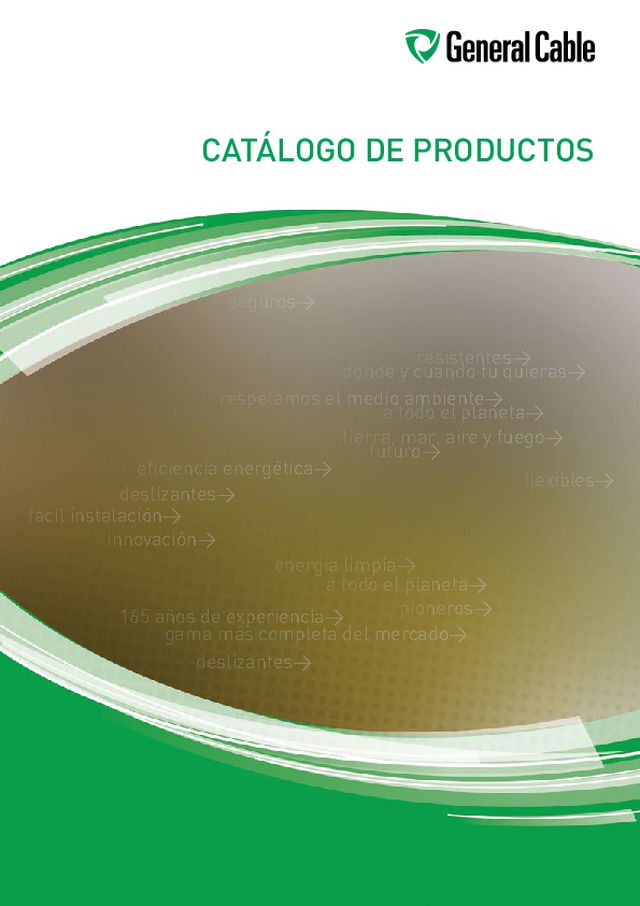 Catálogo de productos en formato Tarifa - General Cable