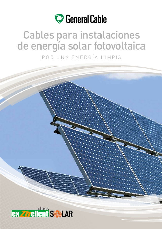 Cables para instalaciones de energía solar fotovoltaica