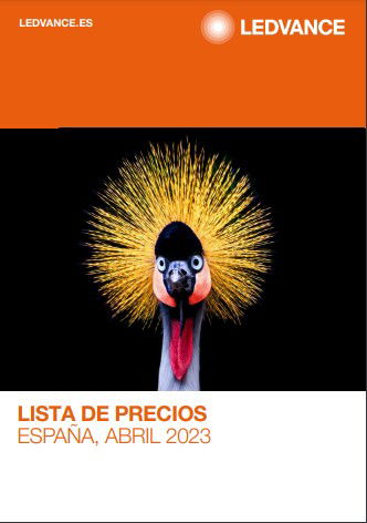 LEDVANCE actualiza su lista de precios de abril 2023 para el canal profesional