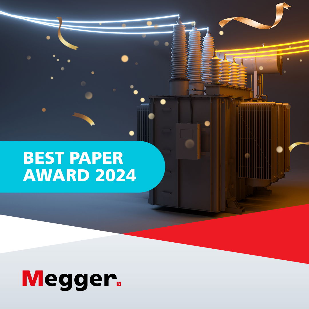 Megger gana el 'Premio al mejor trabajo técnico 2024' en CIGRE por su investigación sobre transformadores