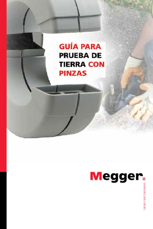 Guía para pruebas de tierra con pinzas