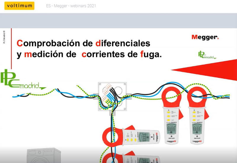 Comprobación de diferenciales y medición de fugas de corriente