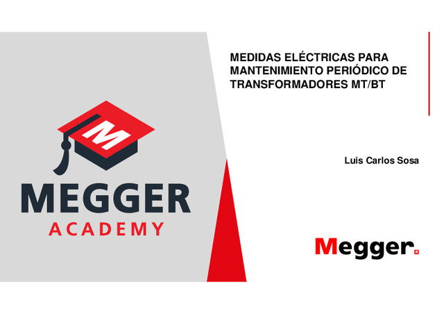 Medidas eléctricas para mantenimiento periódico de transformadores MT/BT