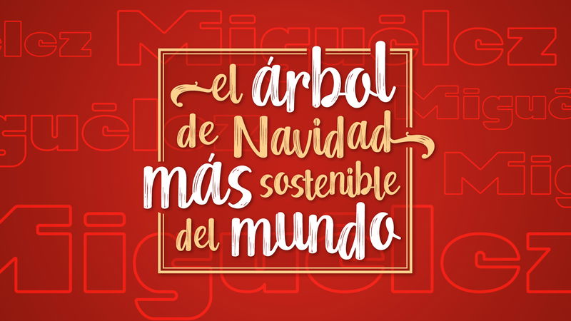 Miguélez deslumbra esta Navidad con el árbol más sostenible del mundo