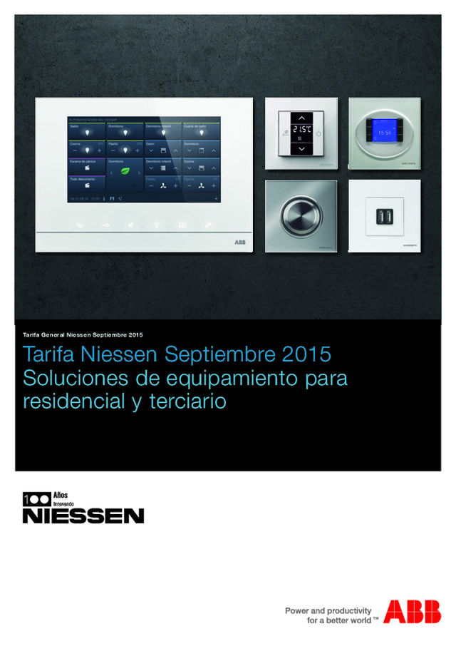 Tarifa Niessen Septiembre 2015