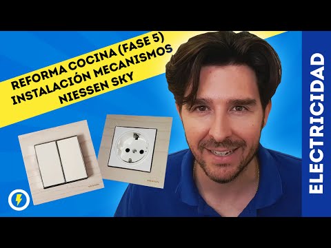 INTERRUPTOR ENCHUFE NIESSEN SKY REFORMA COCINA - FASE 5. SWITCH PLUG NIESSEN SKY