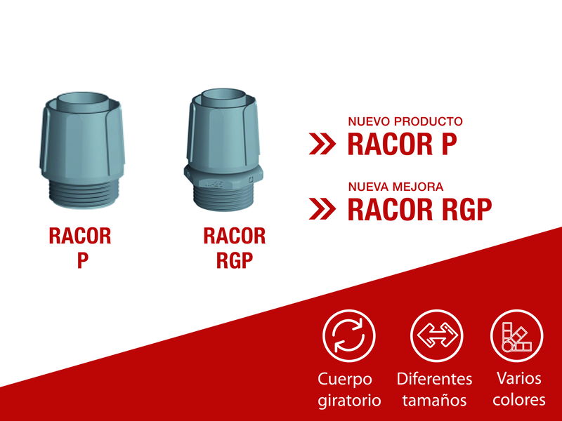 Pemsa incorpora novedades y mejoras con el racor p y rgp
