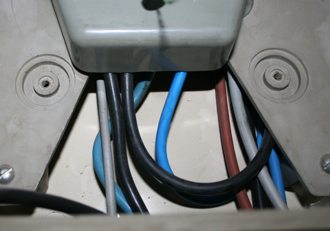 Identificación de la sección de conductores aislados instalados