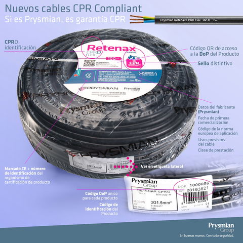 Nuevos Cables Prysmian CPR Compliant