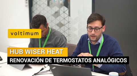 Renovación de termostato analogico por inalámbrico con Wiser Heat