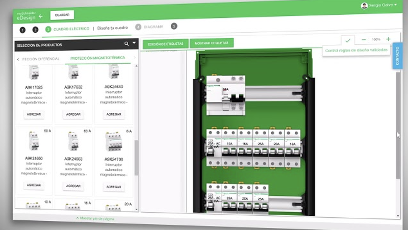 Schneider Electric renueva eDesign para facilitar el diseño de cuadros eléctricos en pequeños negocios