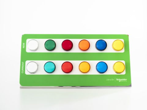 Más luminosidad y mejores colores con un único bloque de contacto LED, en las nuevas gamas New Harmony XB4/XB5