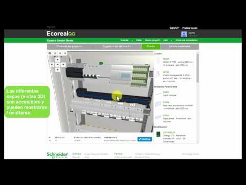 Diseño de cuadros eléctricos con Ecoreal QQ 630A: Cómo utilizar las vistas 3D