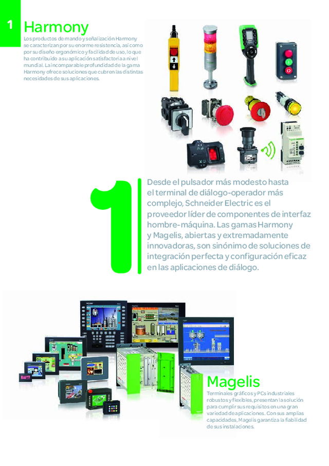 Tarifas 2015 Automatización y Control Industrial. Capítulo 1: Guía de Selección Diálogo hombre-máquina