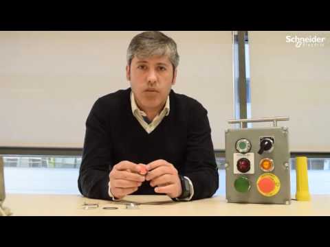 Cómo enrasar un pulsador de metal de la gama Harmony XB4