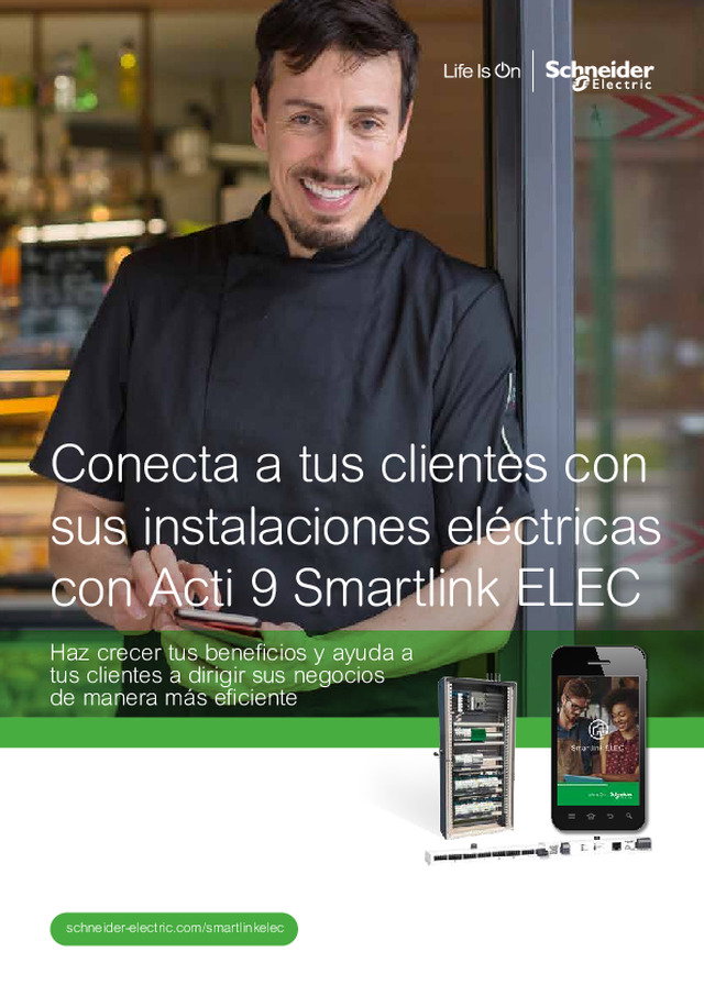 Conecta a tus clientes con sus instalaciones eléctricas con Acti 9 Smartlink ELEC