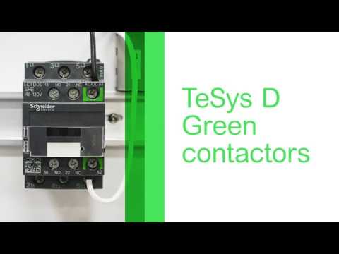 Nuevo contactor Tesys D Green mejora el funcionamiento bajo condiciones de subtensión.