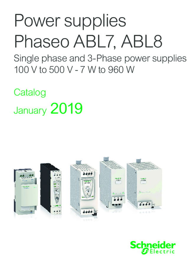 Phaseo ABL7, ABL8 Catálogo Enero 2019