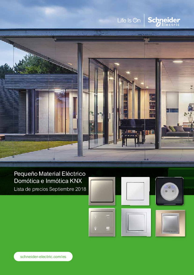 Pequeño material eléctrico - Domótica e Inmótica KNX  Schneider Electric