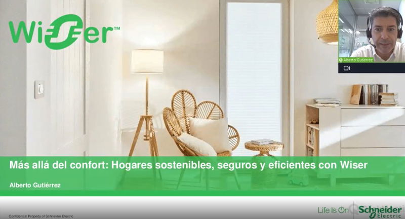 Más allá del confort: Hogares sostenibles, seguros y eficientes con la solución domótica Wiser