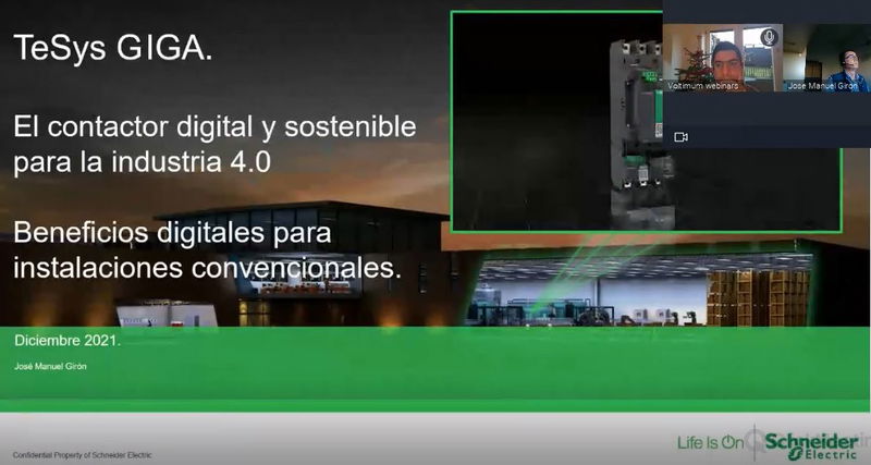 TeSys Giga, el contactor digital y sostenible para la industria actual y 4.0. Beneficios digitales para instalaciones convencionales