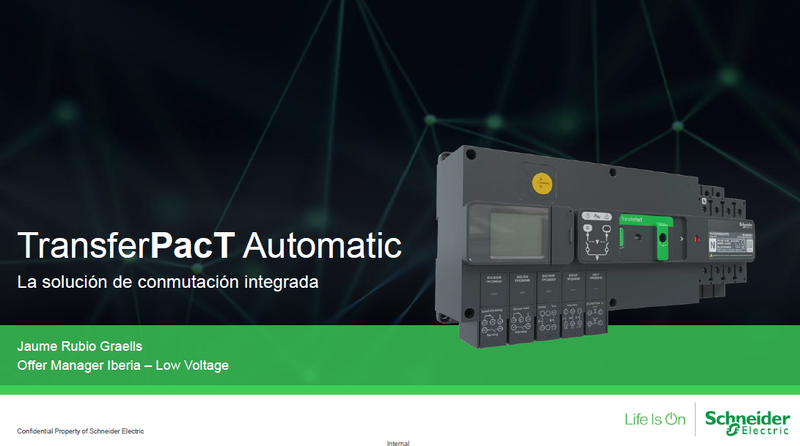 Garantiza la continuidad de suministro eléctrico en las instalaciones de baja tensión con conmutadores automáticos de redes