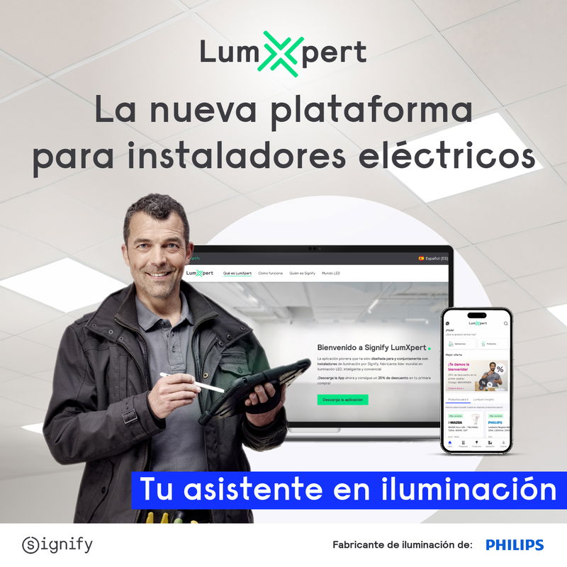 Signify lanza la web de Signify Lumxpert, la plataforma definitiva para instaladores profesionales de iluminación