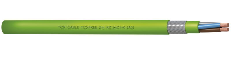TOXFREE ZH RZ1MZ1-K (AS), el cable libre de halógenos para instalaciones ATEX