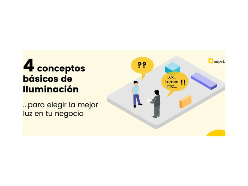 4 conceptos básicos de iluminación para elegir la mejor luz de tu negocio