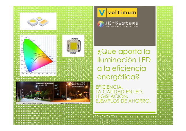 Mitos y realidades de la iluminación LED: eficiencia energética y ámbitos de aplicación