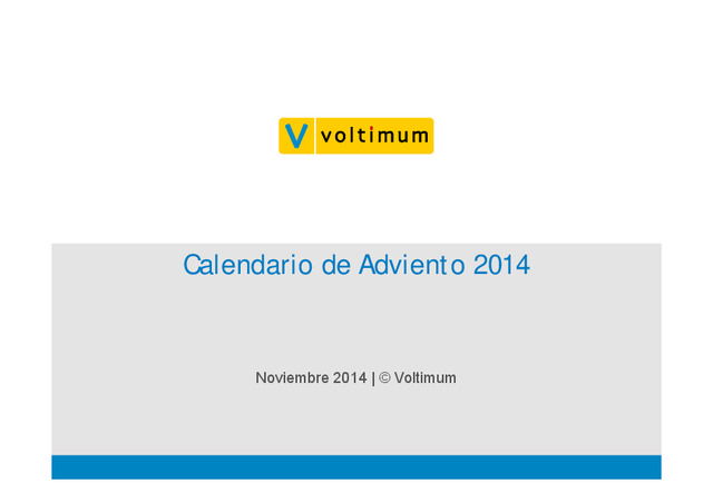 Calendario de Adviento