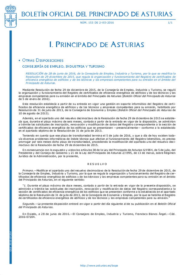 Boletín Oficial del Principado de Asturias