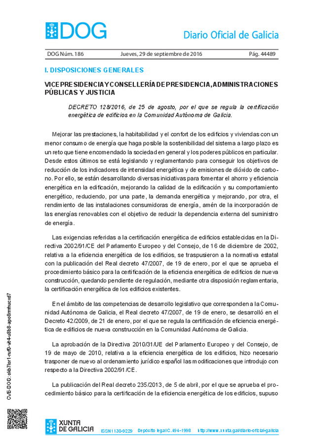 VICEPRESIDENCIA Y CONSELLERÍA DE PRESIDENCIA, ADMINISTRACIONES PÚBLICAS Y JUSTICIA