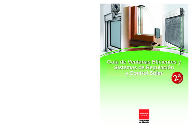 Guía de Ventanas Eficientes y Sistemas de Regulación y Control Solar (2ª Edición)