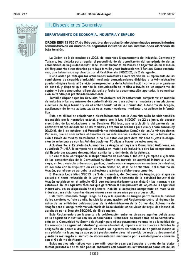 DEPARTAMENTO DE ECONOMÍA, INDUSTRIA Y EMPLEO