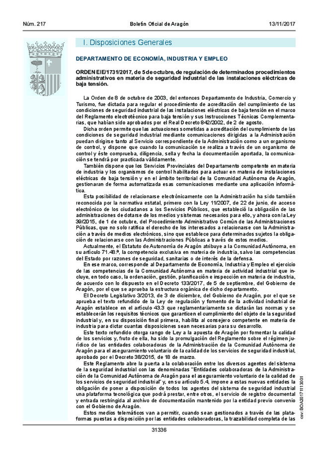 DEPARTAMENTO DE ECONOMÍA, INDUSTRIA Y EMPLEO
