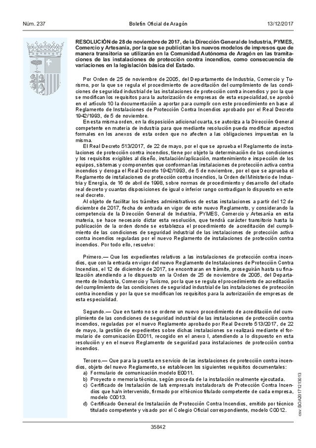 Boletín Ofcial de Aragón