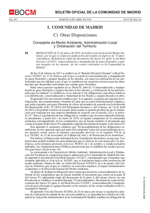 Comercializadores: modelo corregido