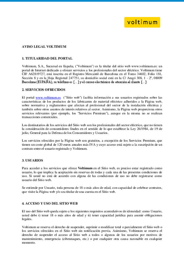GDPR | Aviso legal