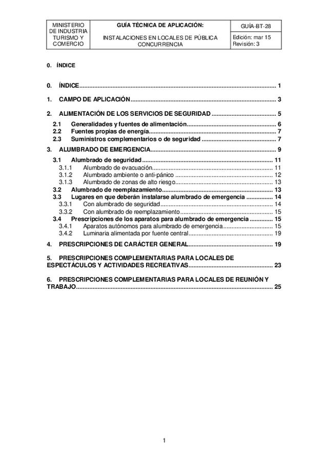 Guía técnica de aplicación del RBT para locales con pública concurrencia
