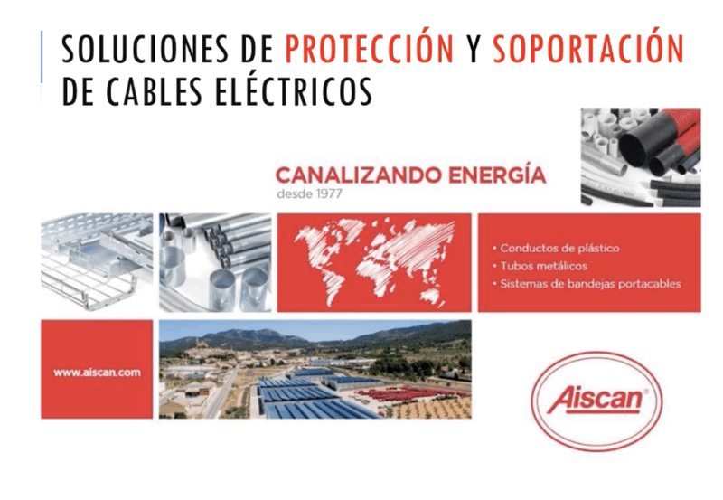 Aiscan - Soluciones de protección y soportación de cables eléctricos