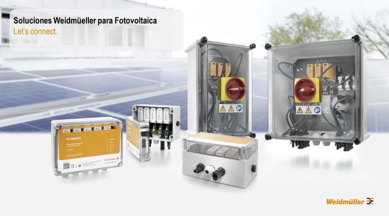 Soluciones Weidmüeller para instalaciones Fotovoltaicas