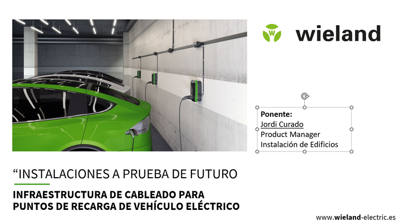 Infraestructura de cableado rápida, flexible y segura para puntos de recarga de vehículo eléctrico
